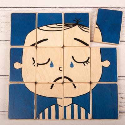 Puzzle Heads in Pieces Set 1