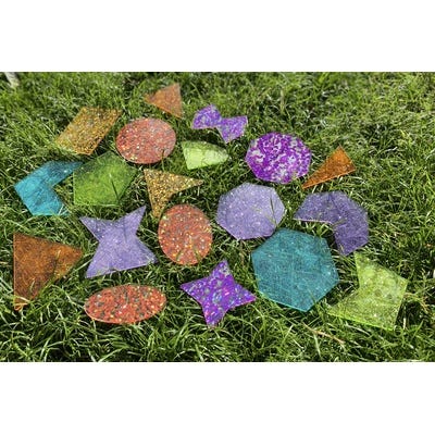 Rainbow Glitter Shapes