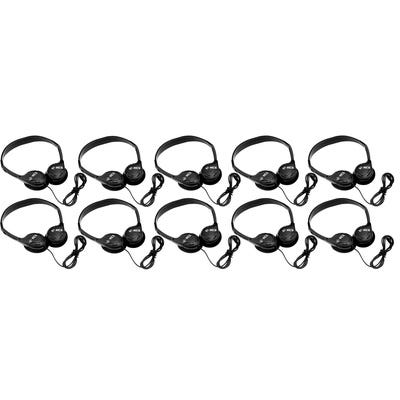 KCS Lightweight Headphones - Pack of 10