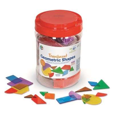 Translucent Geometric Shapes (Set of 408)