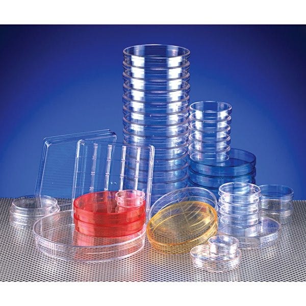 Petri Dishes, 90mm, Triple Vent, Pack of 20