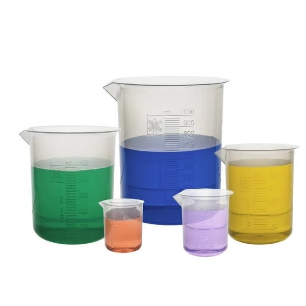 Beaker Polyprop, Set of 5