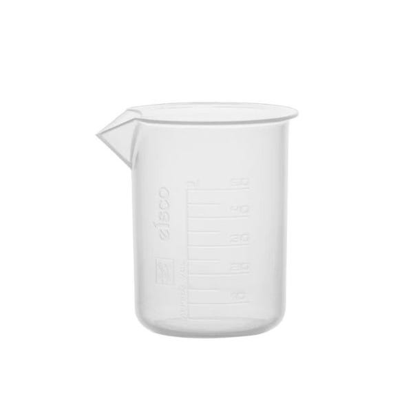Polypropylene Squat Beaker, 50ml, Pack of 10