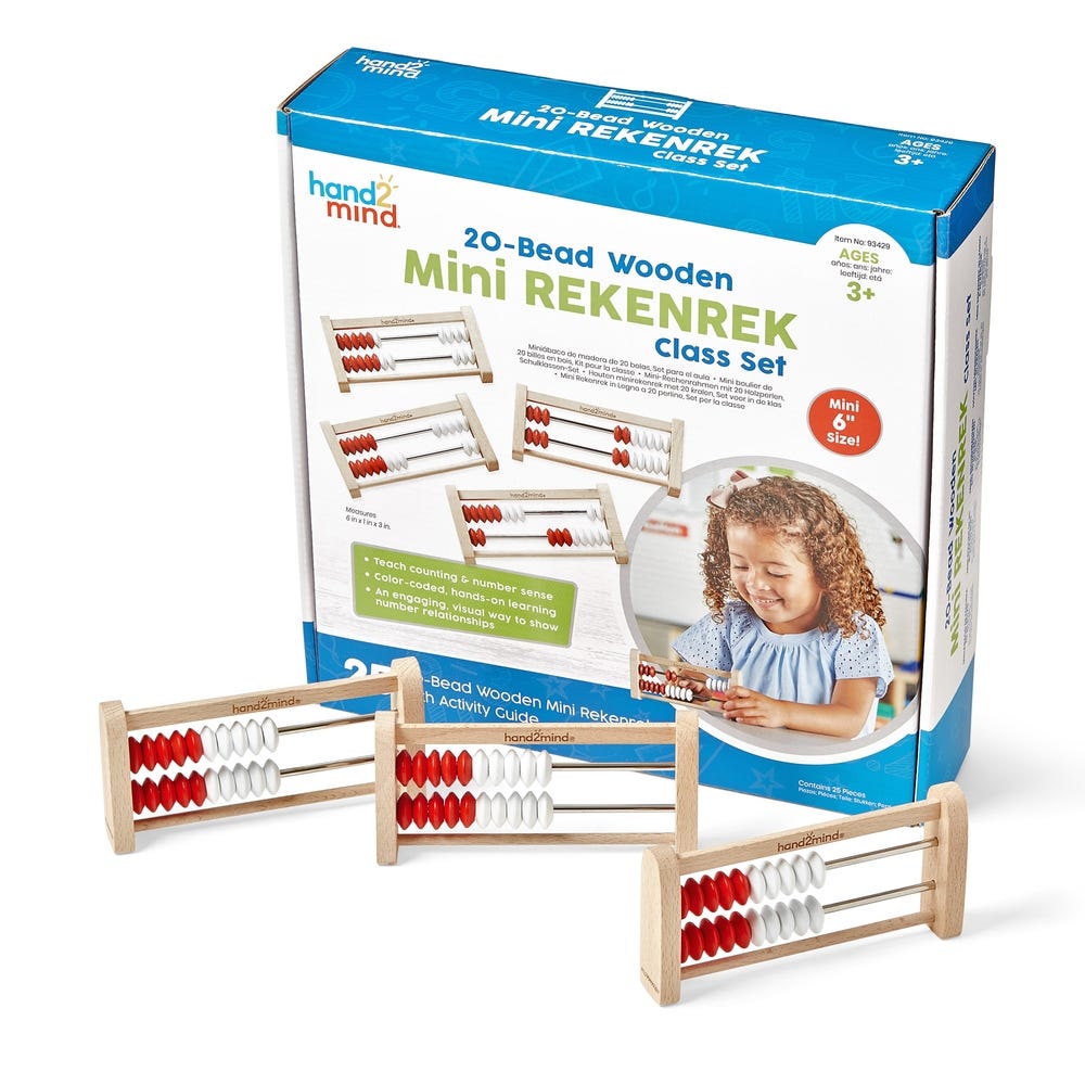 Mini 20-Bead Rekenrek (Set of 25)