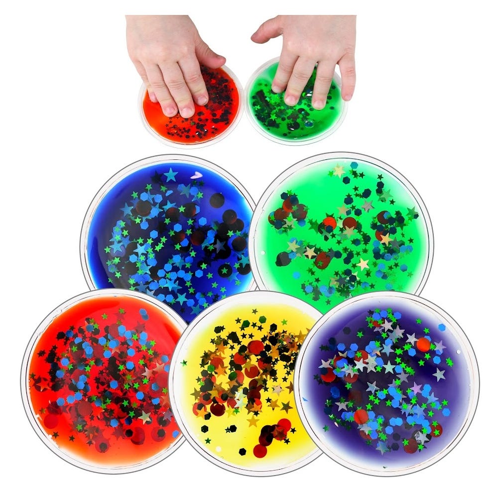 Squidgy Sparkle Circles Pack of 5