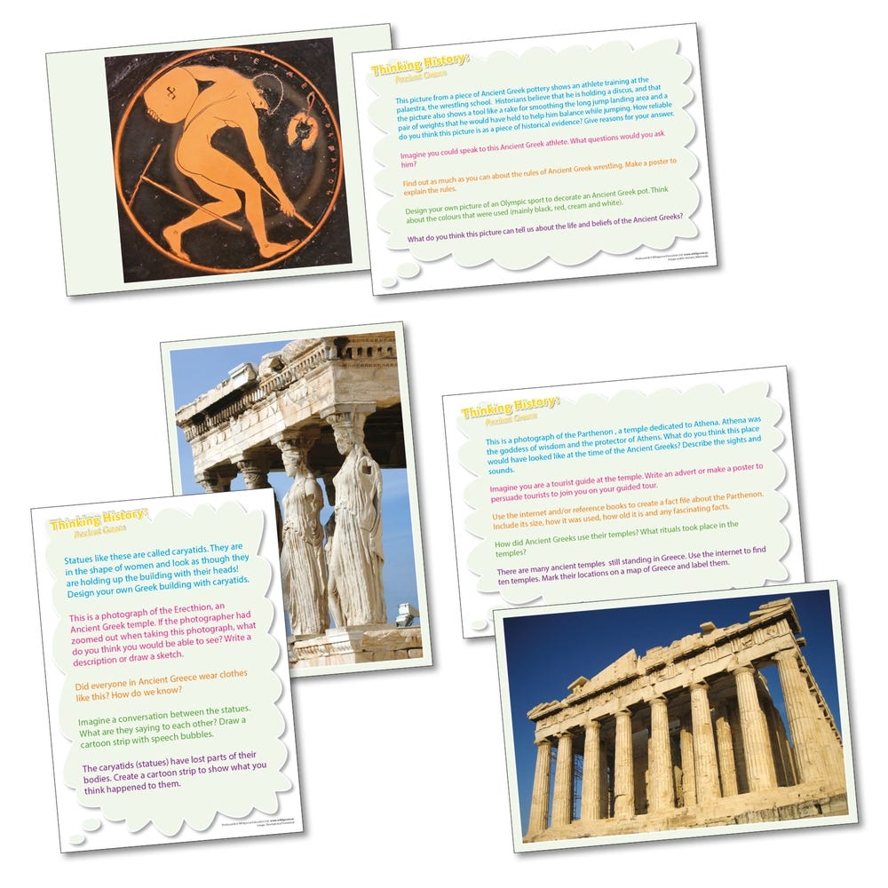 Ancient Greeks Thinking Cards Set 20