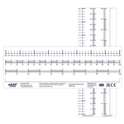 Pupils1/2 A4 Number Line Boards Pack 30