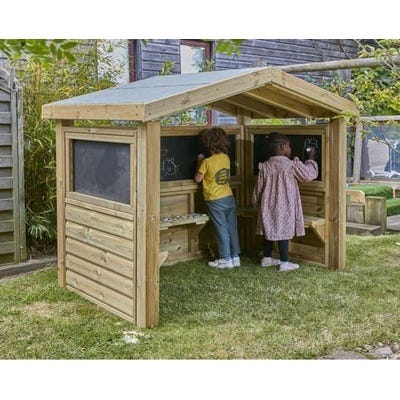 Outdoor Wooden Mark Making Hut