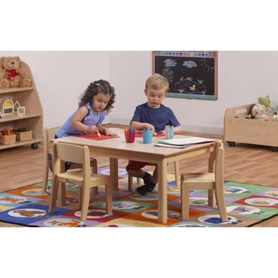 Solid Beech Rectangular Table W960 x D695mm
