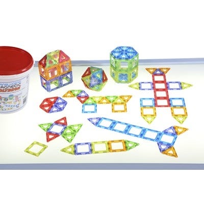 Transclucent Magnetic Polydron , Class Set