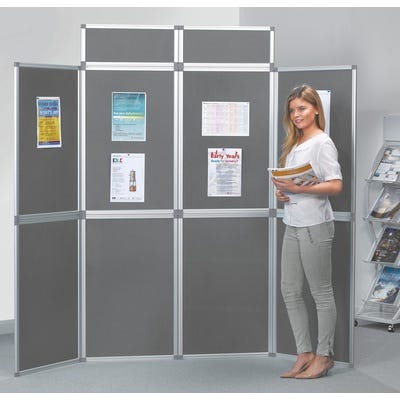 Fold-Up Display Screen 4 panel Portrait