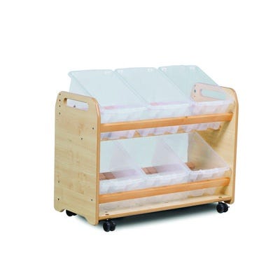 Tilt Tote Storage Unit 6 Trays