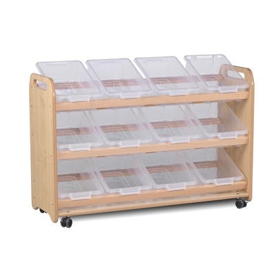Tilt Tote Storage Unit 12 Trays