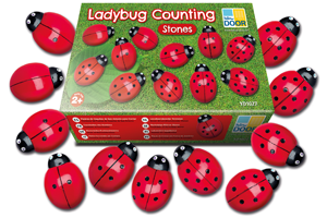 Ladybug Counting Stones