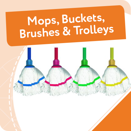 Mops, Buckets, Brushes & Trolleys | KCS Cleaning & Hygiene