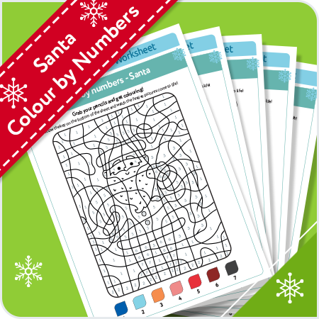 Santa Paint By Numbers | KCS