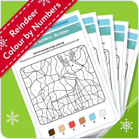 Reindeer Paint By Numbers | KCS