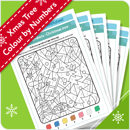 Xmas Tree Paint By Numbers | KCS