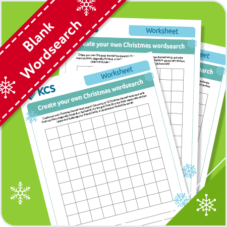Blank Christmas Wordsearch | KCS