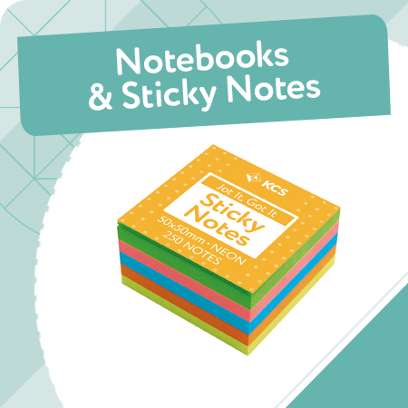 Notebooks & Sticky Notes - Stationery Supplies | KCS