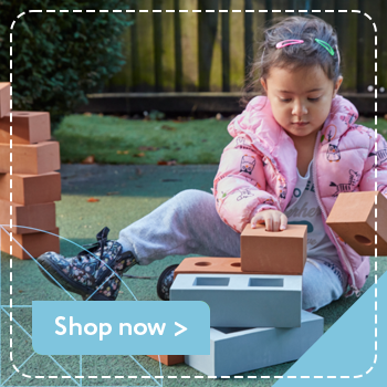 Early Years Child Playing With Brick & Construction Resources | KCS